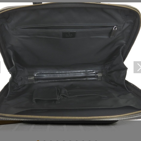Rare vintage authentic Gucci Black briefcase bag - Picture 9 of 17